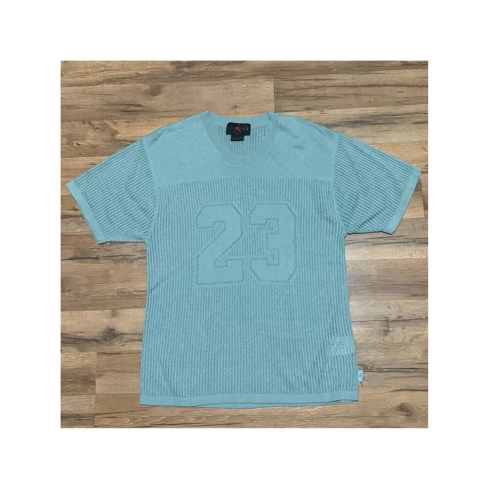 Air Jordan Knit 23 Blue HQ0766-309 Loose Fit Jersey